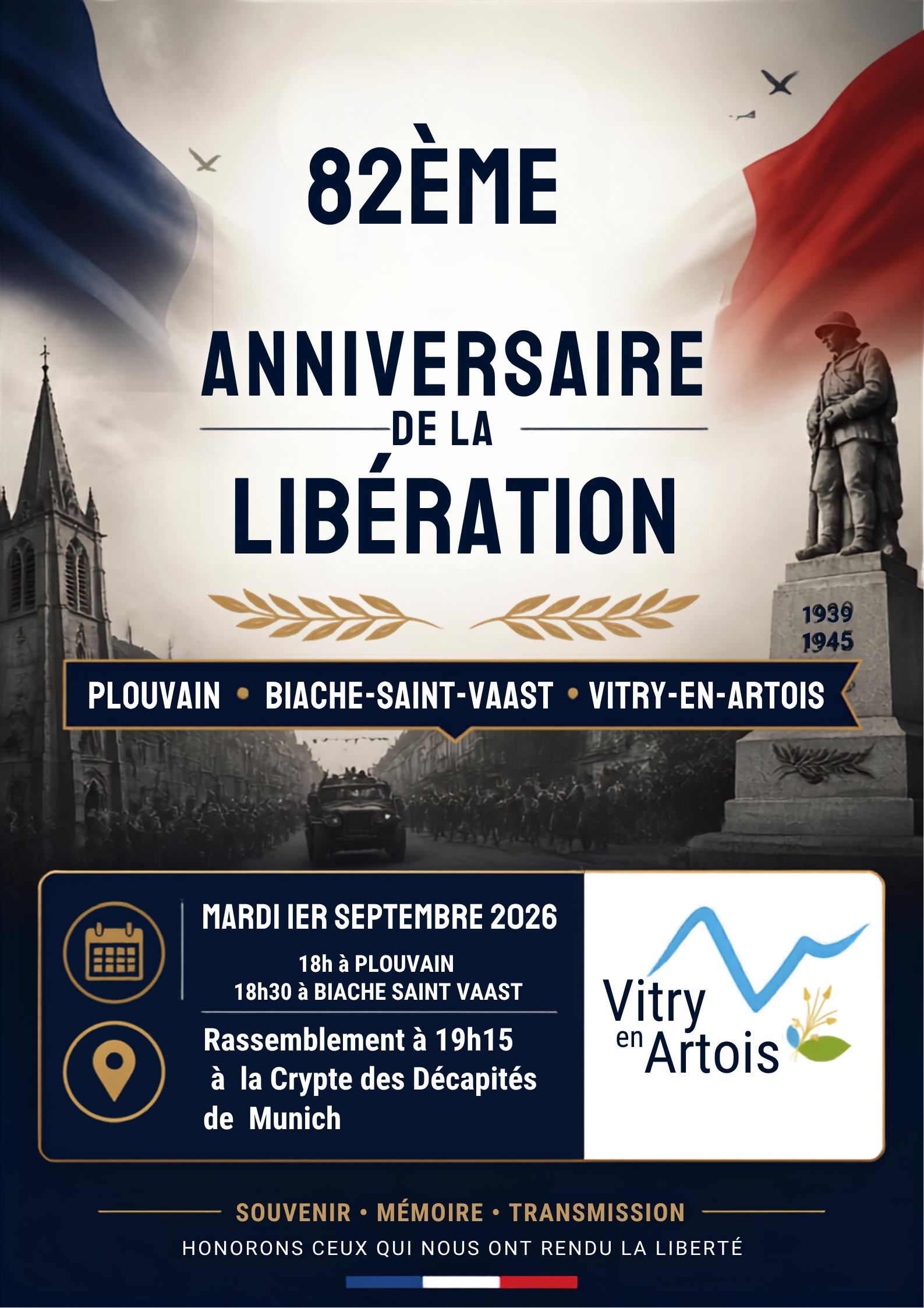 Affiche – 82e anniversaire de la Libération