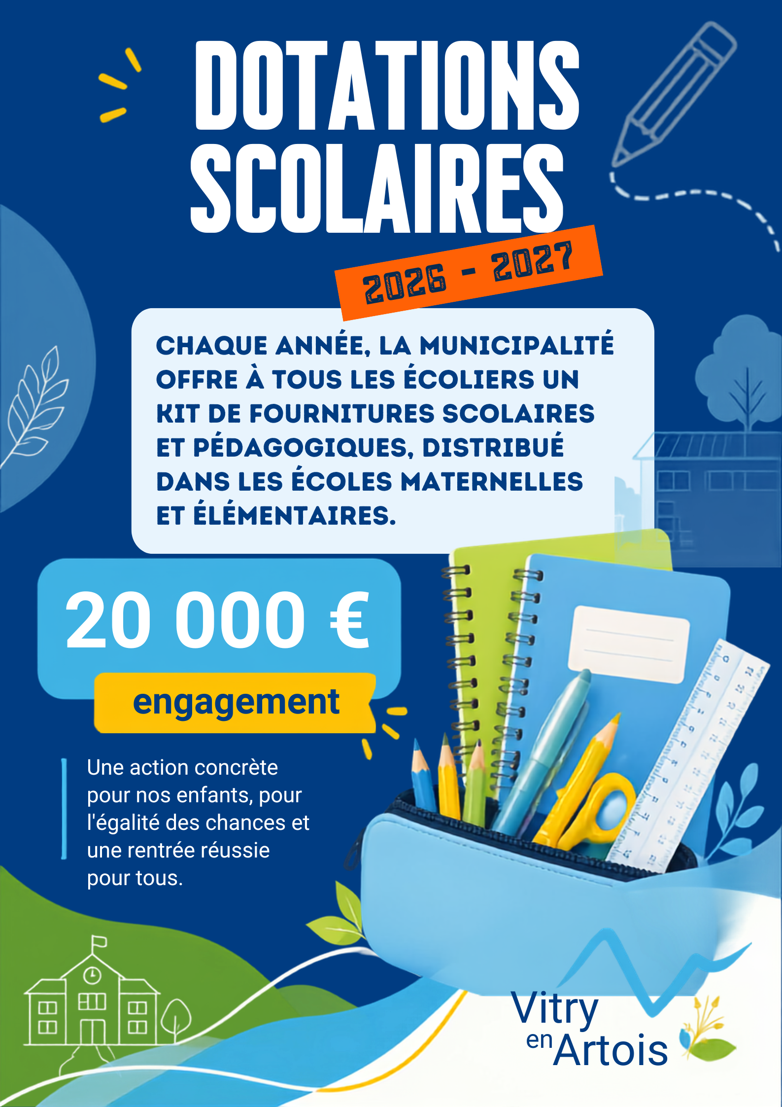 Affiche Dotations scolaires 2026-2027