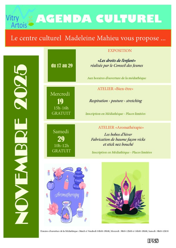 affiche agenda novembre