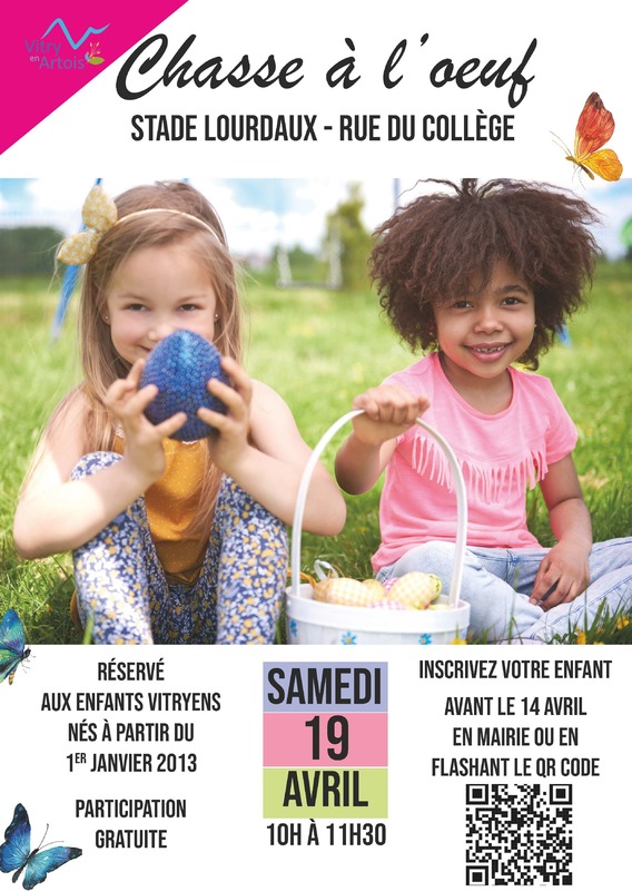 affiche chasse à l'oeuf